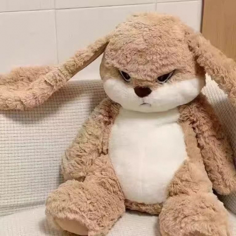 Trendy Internet-Famous Doudou Rabbit Plush Toy, Floppy-Eared Rabbit Doll, Children's Pillow, Bed Companion Gift