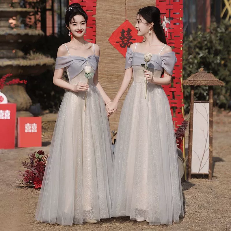 Костюм для подружек невесты 2024 Новый летний темперамент подружки невесты