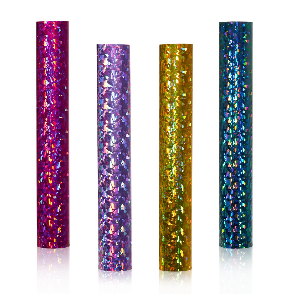 DIY自粘膜碎玻璃系列12英寸×10英寸8色不干胶广告装饰贴 即时贴