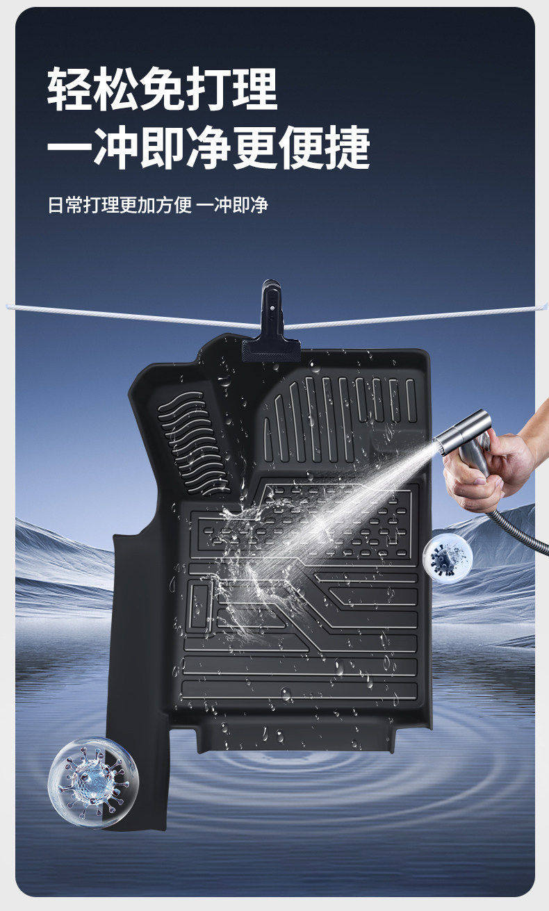 Tpe Door Sill Mats for 26 Models of Linghui E7, Full Coverage Car Mats Specifically for Linghui E7 Rental Version