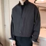 条纹长袖秋季男士衬衣
