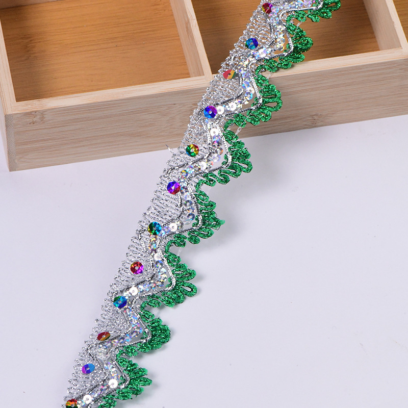 Venta directa de fábrica, suministro puntual de seda de oro y plata, lentejuelas, encaje, accesorios de ropa, cortinas, decoración de ropa de baile