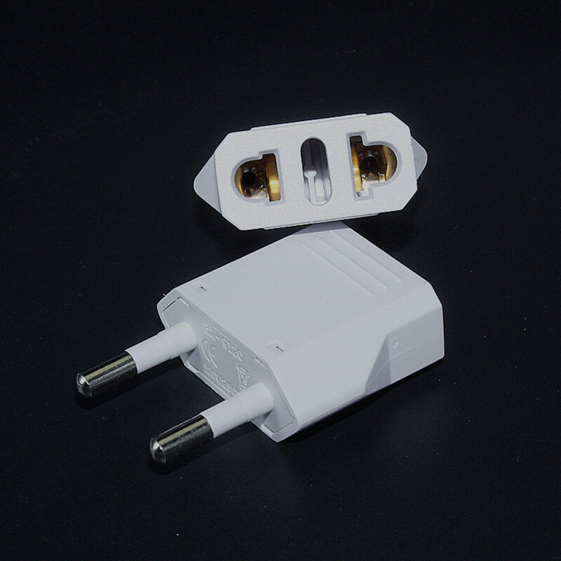 Pequeño estándar europeo transfronterizo, estándar de EE. UU., Conector de conversión estándar de Australia, adaptador de viaje redondo a plano, convertidor de toma de corriente de dos orificios image 12