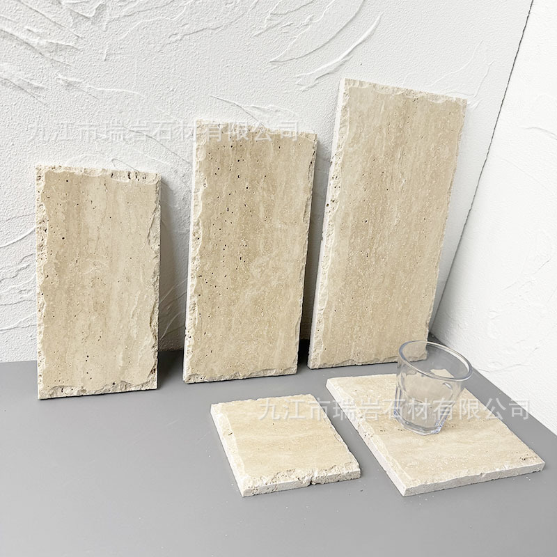 Estilo antiguo amarillo travertino irregular encaje plano hotel joyería de baño bandeja de almacenamiento pendientes exhibición de joyas