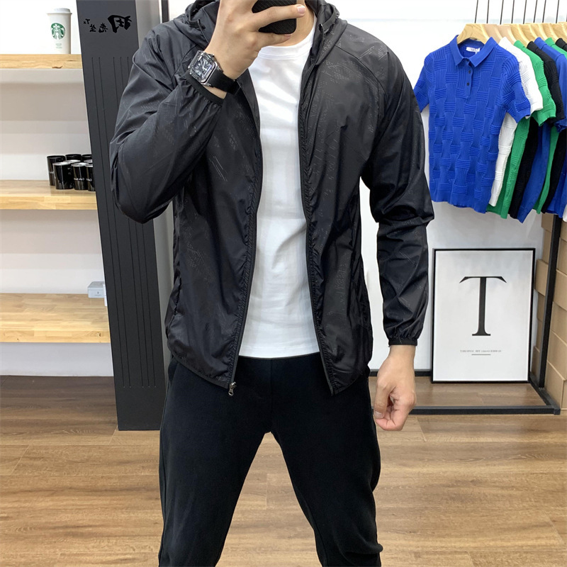 Summer Sun Protection Clothing Men's 2024 New Ultraviolet Lightweight Breathable Sun Protection Clothing Outdoor Fishing Jacket Trend