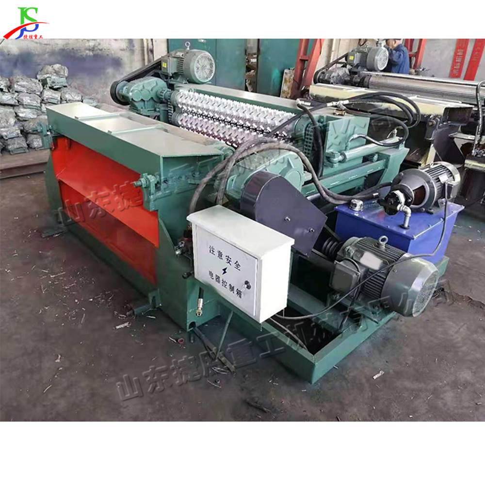 pequeño equipo de eliminación de la piel de varilla redonda horizontal máquina de eliminación de la piel de tronco hidráulico equipo de varilla redonda de diente de lobo totalmente automático