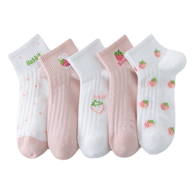 Calcetines de verano mujer, malla transpirable, invisibles, antideslizantes y cómodos.