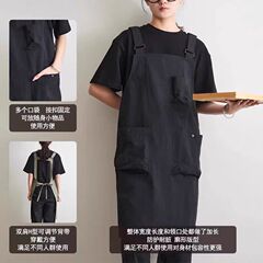 クロスボーダーアマゾン広告キャンバスエプロンカスタムロゴケータリングキッチン作業服家庭用防水エプロン卸売