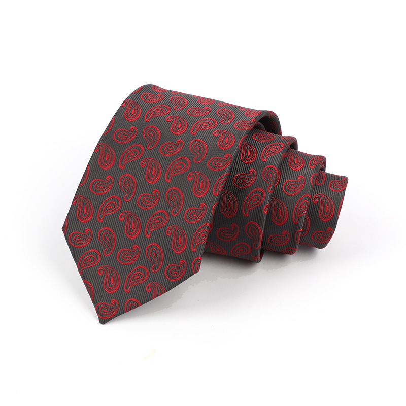 Corbata de hombre jacquard bordado 8CM poliéster seda corbata tejida hombre sentido superior l corbata logo diseño y producción