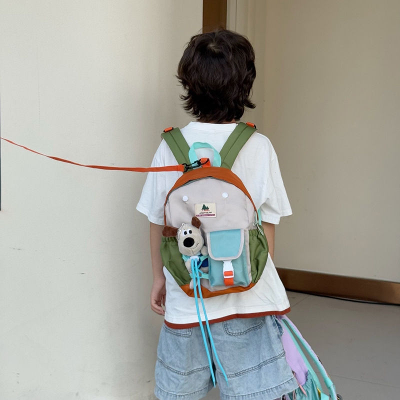 防走失儿童包新款幼儿园宝宝书包男女童双肩包可爱玩偶防滑潮背包|undefined