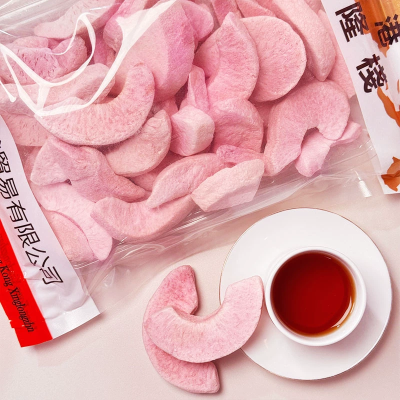 Снэк фруктовый лиофилизированный Hong Kong Xinglong, персик/клубника/кокос/манго/дуриан, хрустящий 65 г