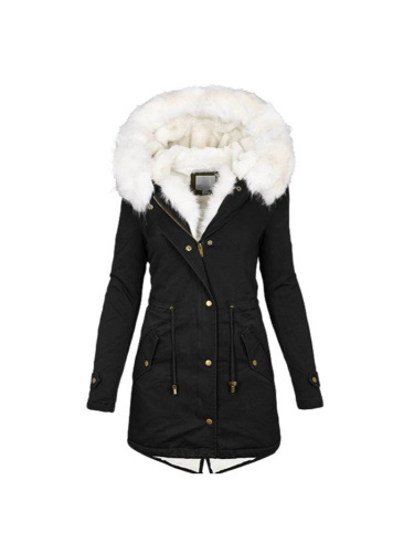 Autumn/Winter Wish: New Arrival European & American Style Cross-Border Top—Fitted Sherpa-Lined Puffer Jacket with Collar and Pockets, Perfect for Women