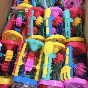 2 yuan shop plastic toys hourglass children's sand tools shovel suit beach toys wholesale