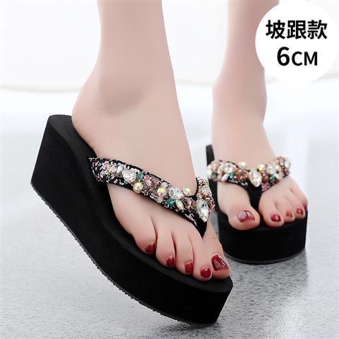 물방울 블랙 플로럴 6cm