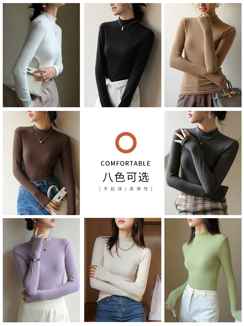 Вельветовый водолазка с длинным рукавом, slim-fit, комфортная теплая эластичность, размеры S–3XL