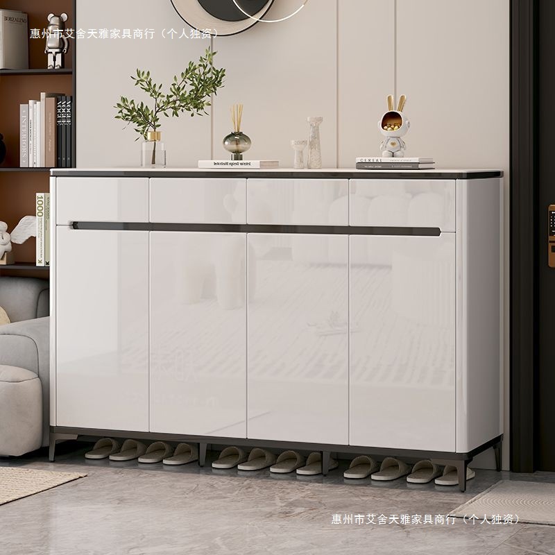 Modern Minimalist Shoe Cabinet for Home Entrance, Shoe Rack for Entryway, Foyer, High-End New Popular Model, Light Luxury Balcony Cabinet