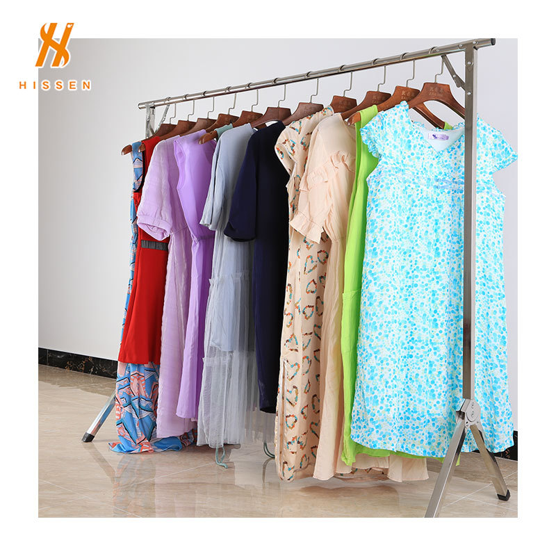 工厂二手女装旧丝质连衣裙secondhand silkdress批发出口梅利利亚