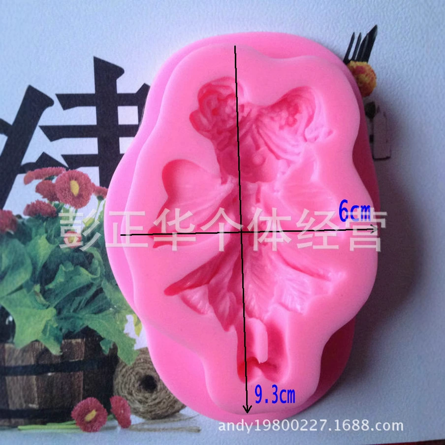 Fondant, doll, cute dancing silicone mold