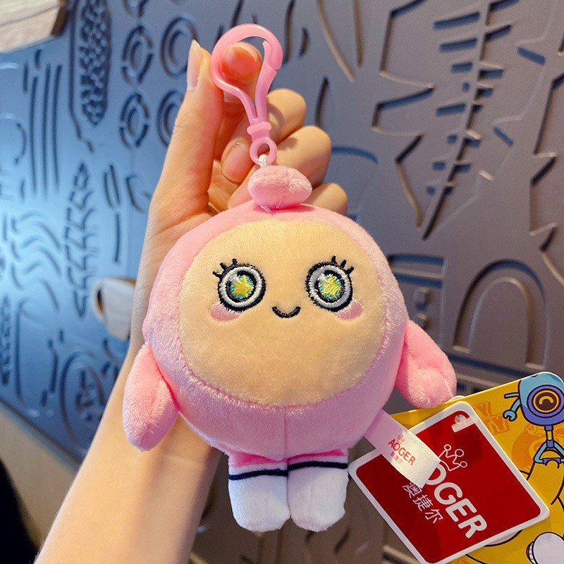 Оригинальная розовая подвеска, плюшевая