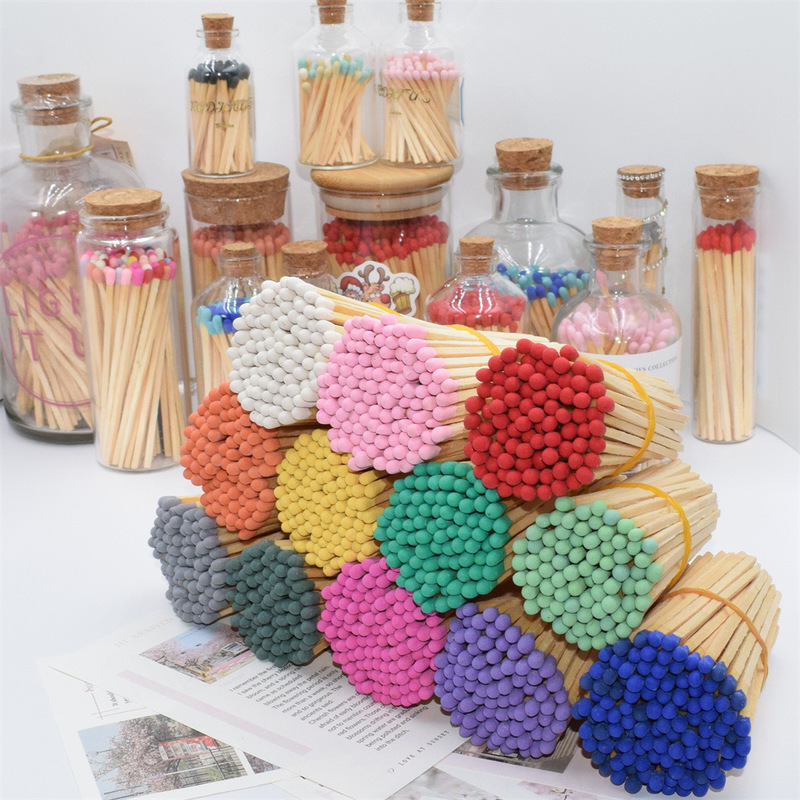 Wholesale Direct Sales of Matchsticks, Matchsticks, Bulk Matchsticks, Multi-Color Specifications, Bulk Matches, Source Factory Ready Stock