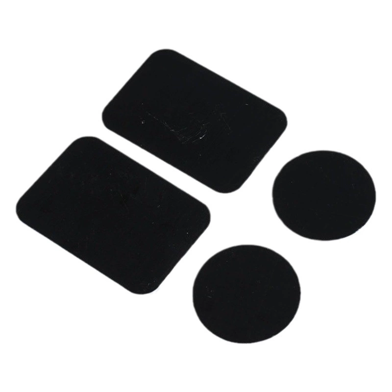 В наличии Магнитная накладка Аксессуары для кронштейнов для мобильных телефонов Круглая Прямоугольная Черная Магнитная накладка Индукционная лампа Железная накладка с клейкой спинкой