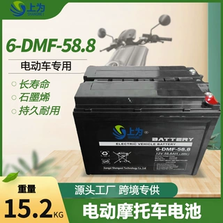 定制AGM免维护铅酸蓄电池12V48V60V72V全规格6-DMF二轮三轮车电瓶