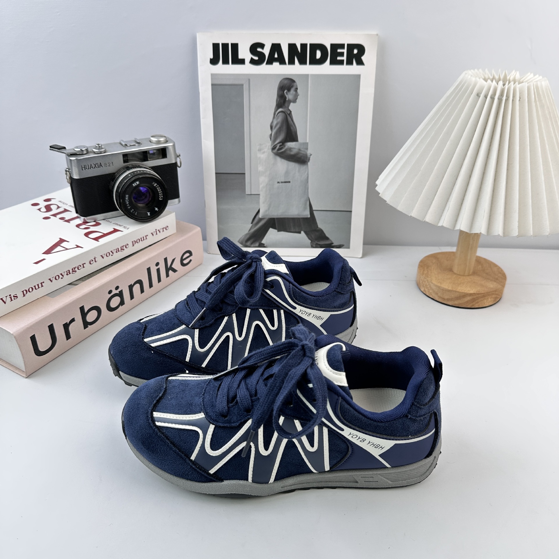 Yuanbo 2025 otoño nuevo estilo de moda casual zapatos de deporte ligero zapatos de carrera transpirables versátiles zapatos de entrenamiento Agand