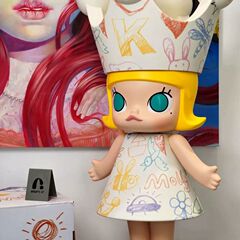 新款皇冠公主手办桌面潮玩摆件杏花童心公主大娃潮玩摆件