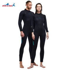 DIEV&SAIL new 5MM wetsuit plus velvet warm one-piece wetsuit thickened deep snorkeling surfing winter swimsuit
