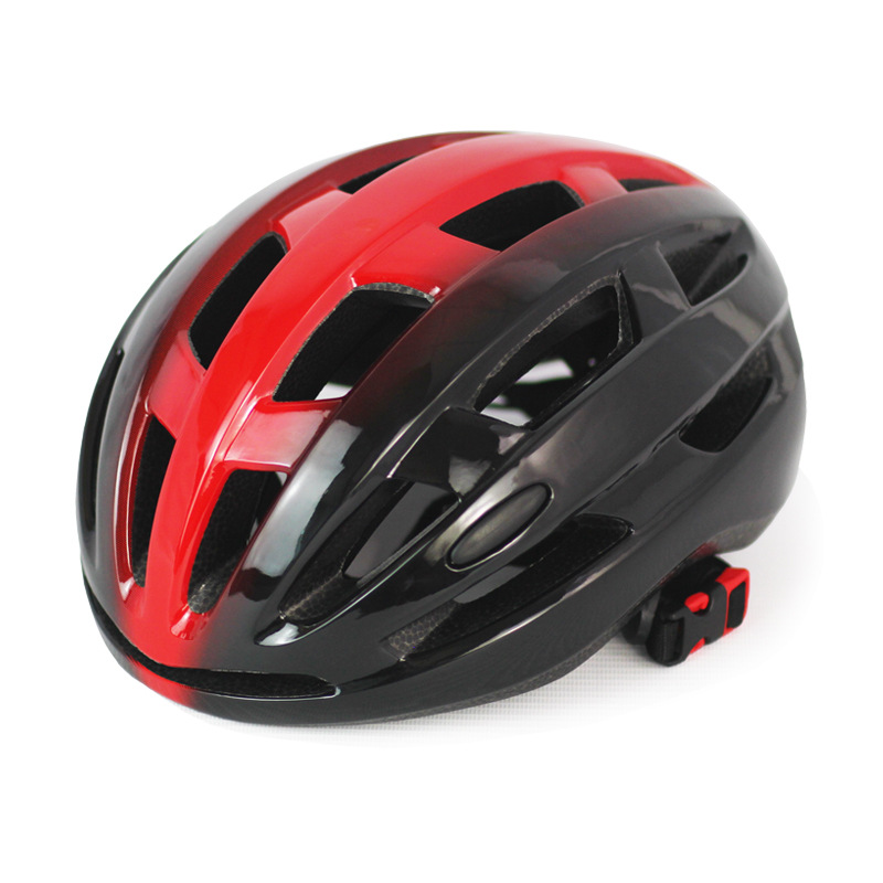 Casco de bicicleta con lámpara integral formado para hombre y mujer carretera de montaña ligera permeable casco de seguridad equipo de ciclismo