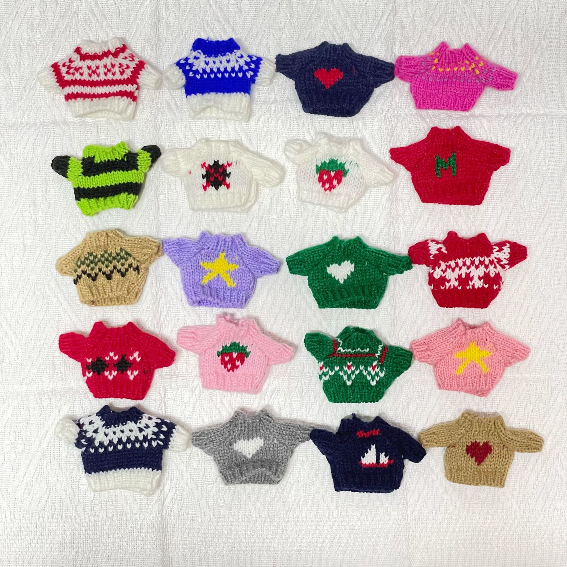 in stock 10cm doll clothes plush toy doll doll sweater accessories 13cm shopkeeper dog clothes doll small clothes