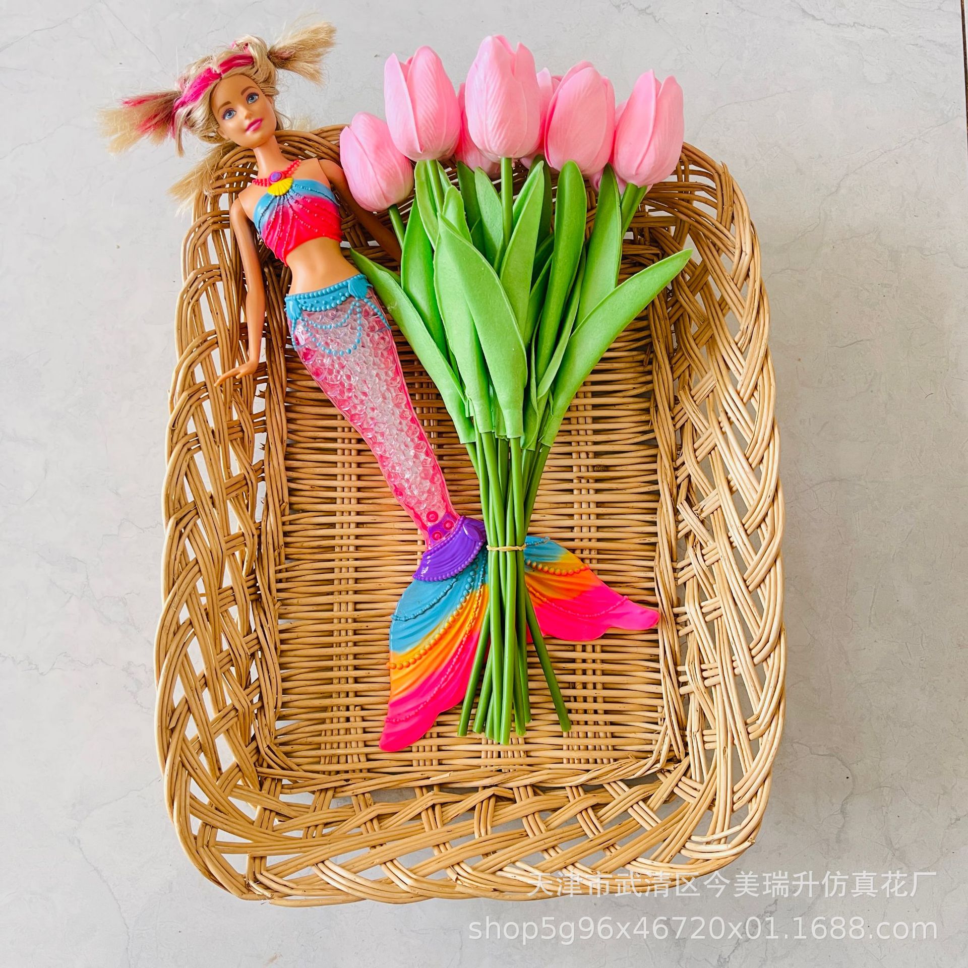 Meihe marca tulipán hogar flor artificial decoración sensación decoración al por mayor flor falsa hidratante salón decoración Nordic pu