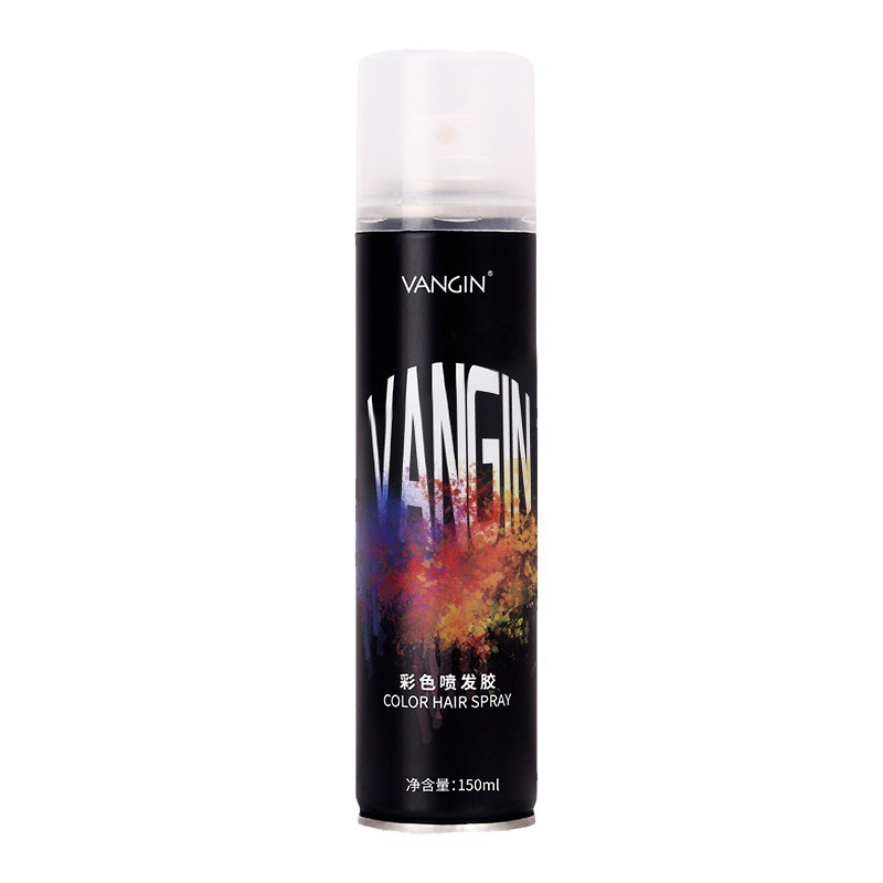 VG spray de color desechable spray de color para el cabello agente de teñido de color negro color negro hermoso lavado