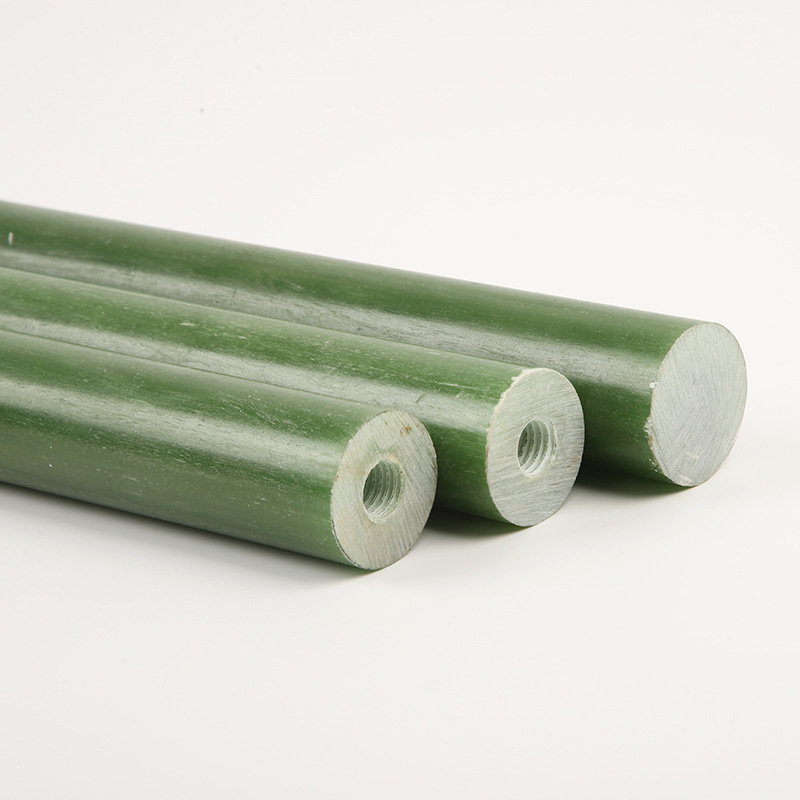 玻纤棒水绿色环氧树脂加工件 耐高温绝缘阻燃FR4棒 黄色环氧棒