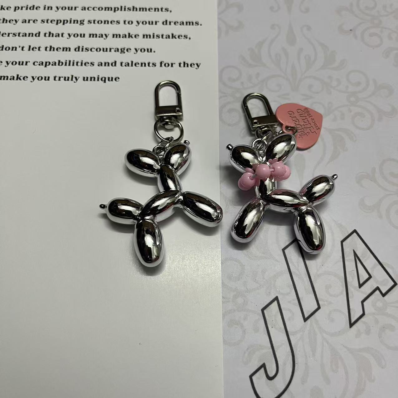 New Ins Blow Dog Keychain DIY Mobile Phone Case Chain airpods Protective Cover Earphone Case Pendant Hanging