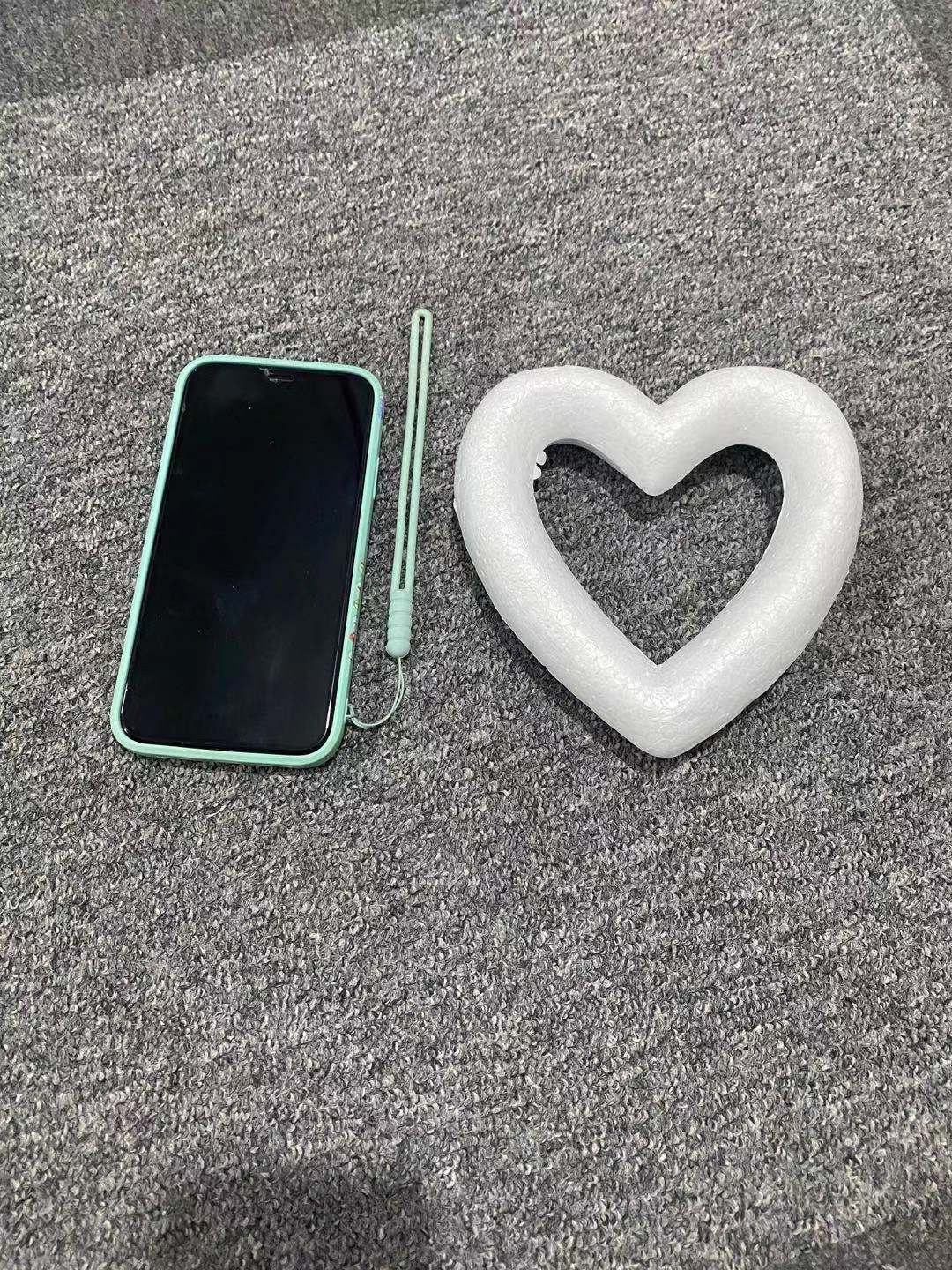 Ventas directas de la fábrica de gran tamaño paulilong espuma melocotón corazón sólido hueco amor boda decoración de jardín de infantes 30-75