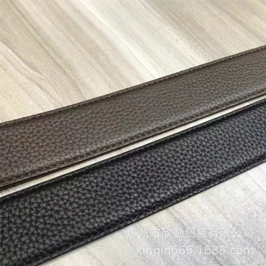 High-end men's leather belt casual versatile stainless steel automatic buckle layer leather belt 3.5cm width
