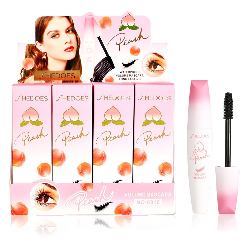 Maquillaje transfronterizo SHEDOES melocotón rímel duradero impermeable fácil de quitar a prueba de sudor no floreciente grueso alargado