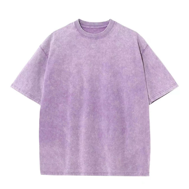 Cotton retro short sleeve T-shirt, oversize