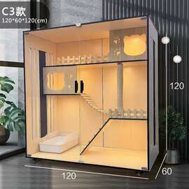 新款加大猫屋猫舍室内宠物店猫窝猫别墅猫笼宠物展示柜猫柜子猫咪