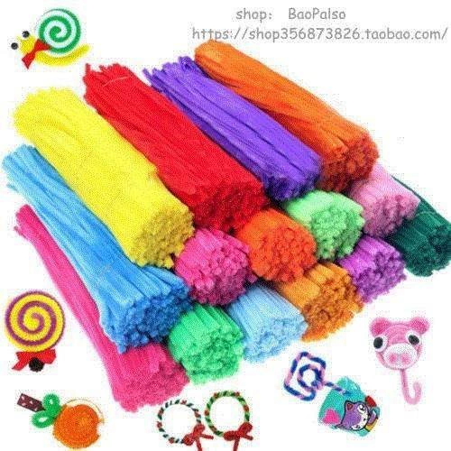 100PCS Kindergarden DIY CHENILLE STEMS PIPE CLEANERS