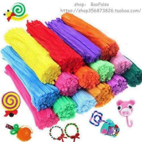 100PCS Kindergarden DIY CHENILLE STEMS PIPE CLEANERS