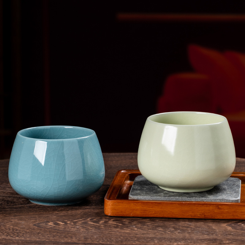 陶磁器の大きいサイズのお茶のかすのかめの家庭用のデスクトップの水のお盆の建水の水筒の廃水のバケツの工夫のお茶はお茶を配合してコップを洗って卸売りします。|undefined