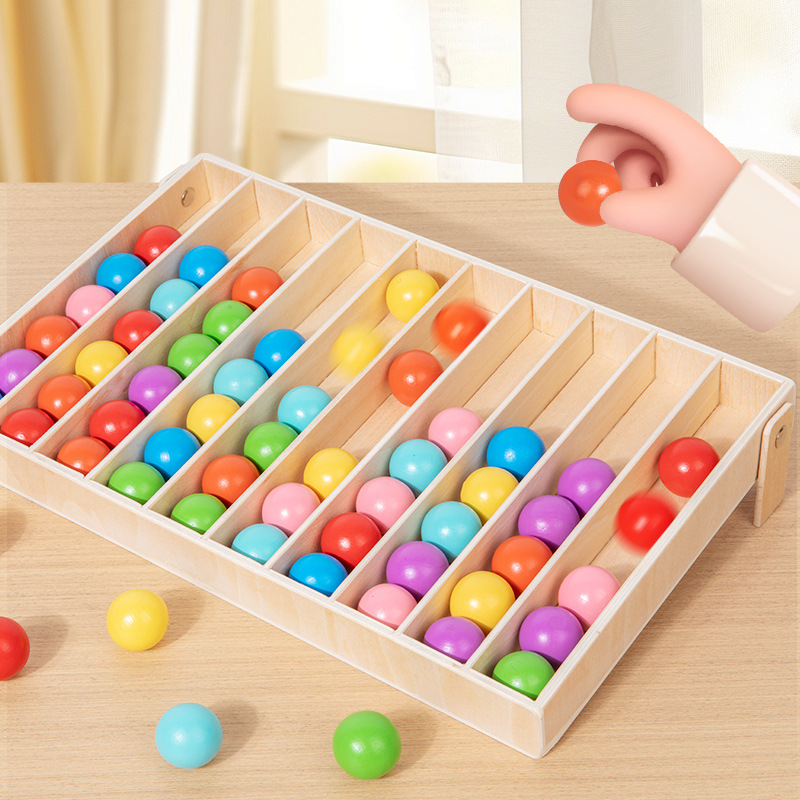 Educación temprana de madera para niños juegos de color color de jardín de infantes clasificación cognitiva práctica juguetes de entrenamiento de capacidad