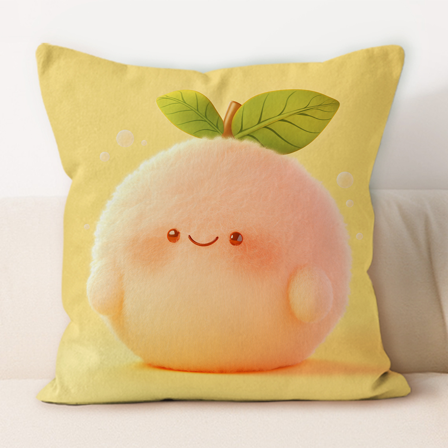 almohada de frutas de peluche almohada de oficina almohada de almuerzo almohada de protección de cintura moderna y simple almohada de almohada de oficina