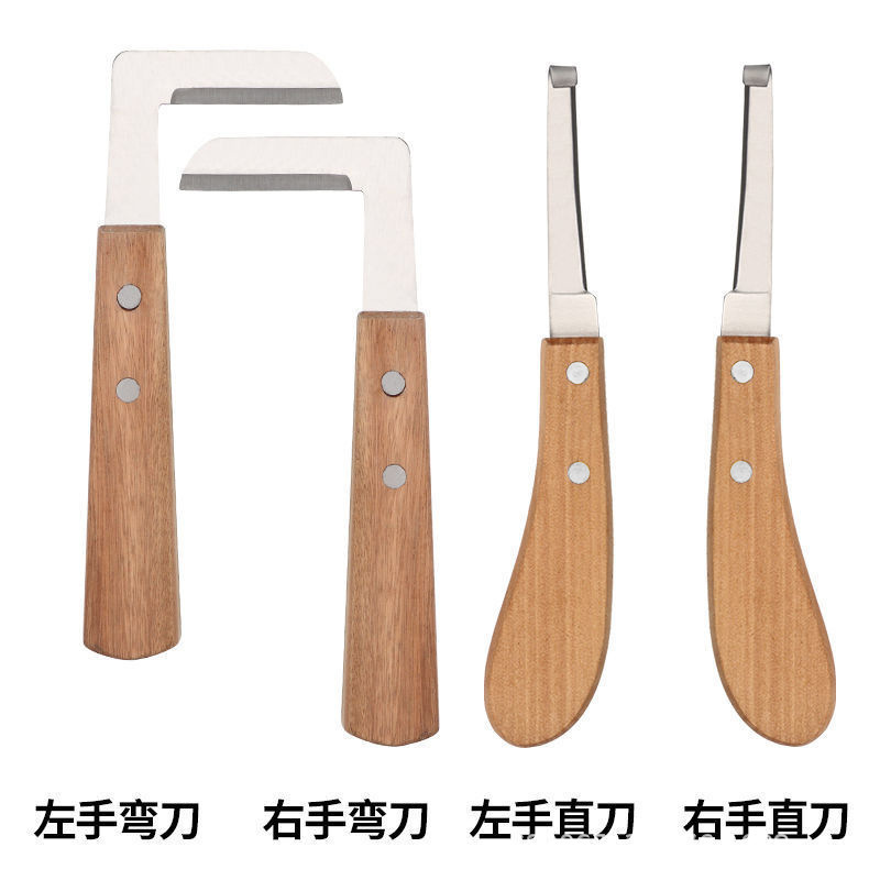 牛用修蹄刀牛馬ロバ羊一字型修蹄刀左手右手直刀曲げ刀修蹄工具L型刀|undefined