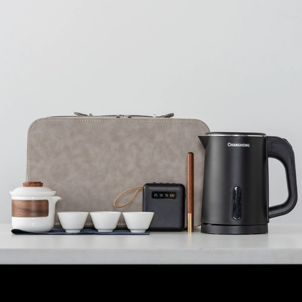 Black tea set, teapot charging