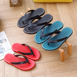 Daily outdoor beach leisure trend personalized thick-soled flip-flops spring and autumn summer fashion comfortable plastic sandals and slippers