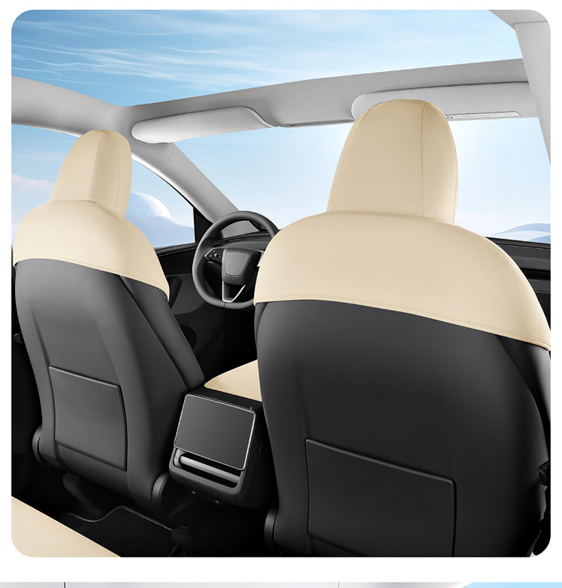 Suitable for the 2025 New Tesla Modely, Special Car Seat Cushion, Suede Leather Summer Saddle Pad, Car Seat Cover