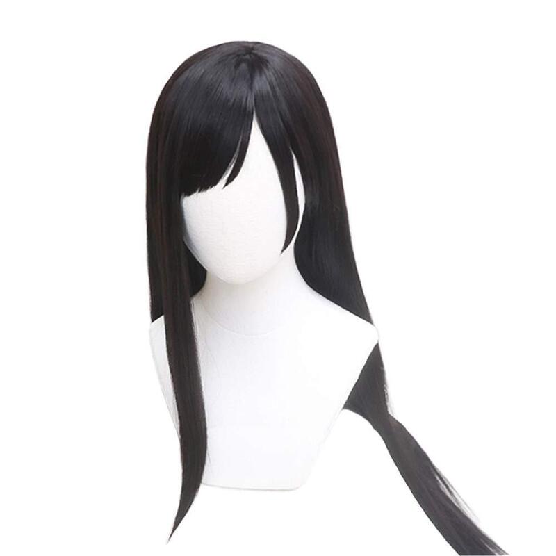 Silk Yi Cosplay Anime Final Fantasy 7 Tifa Lockhart Cos Long Hair Black Headgear Wig